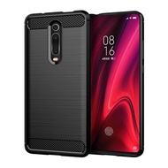 Ipaky Carbon Fiber Case XIAOMI REDMI K20 PRO PREMIUM 6.39 INCH 2019 Softcase Shockproof TPU Backcase