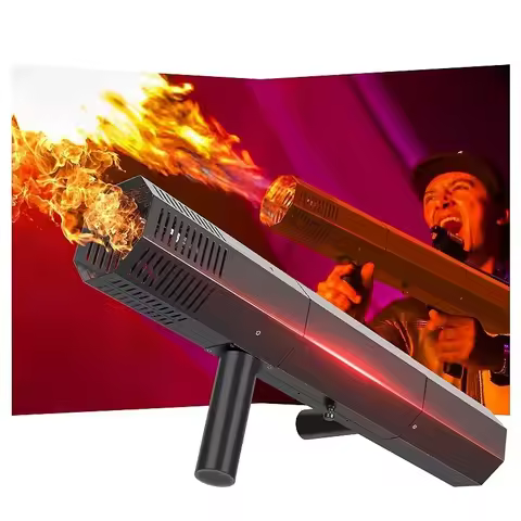 High-Performance Handheld Flame Gun for Stage Party Halloween Carnival Flame Thrower Cannon