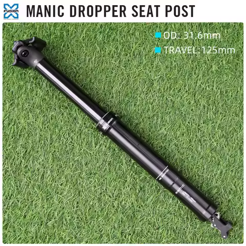 RYET X-Fusion Manic Dropper Seatpost 31.6mm 361mm 125mm Travel Internal Cable Lightweight MTB Gravel
