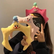 Cute Starfish Plush Hairband - Funny Stuffed Hairband for Face Washing, Skincare, Masquerade MH026