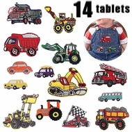 Pro Patch Store Excavating Machinery Big Truck Series DIY Embroidery Patches for Embroidery Stickers
