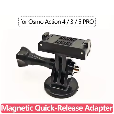Action 5/4/3 Magnetic Quick Release Adapter Base with Tripod Adapter & Screw for DJI Osmo Action 5 P