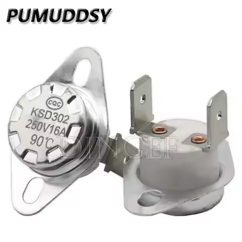10PCS KSD302 16A 250V 40 ~ 150 Degree Ceramic KSD301 Normally Closed / open Temperature Switch Therm