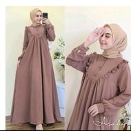 Asahy Dress Busui/Gamis Wanita Muslim Bahan Crinkle Airflow Premium/Gamis KondanganModel Terbaru2023