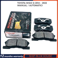 Brake Pad VA-496K (Front), Toyota Wigo G (2014-2018) - 1pc