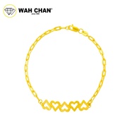 WAH CHAN 916 Gold Bracelet - Chaining Sphere OSB1249