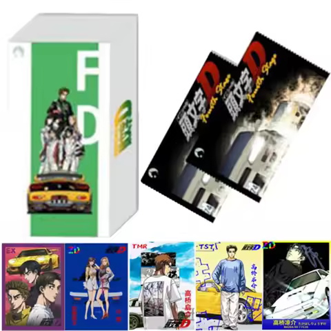 Original Initial D Collectible Cards Final Stage Commemorative Edition Character Card Project D Red 