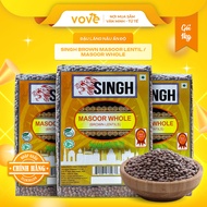 Đậu lăng nâu SINGH / Brown Masoor Lentil / Masoor Whole 1 kg