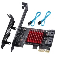PCIE 1X SATA 3.0 Controller Card 2 Ports,with 2 SATA Cables,6 Gbit/s PCIE SATA Expansion Card,PCIE t