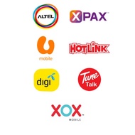 Reload Toupup RM30 Altel
Umobile
Celcom
Maxis
Digi
Tune talk
XOX  discount 1%