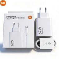 White EU Type C E F Plug 220-240V Desktop Charging Station Xiaomi Original 67W Super-Fast Charging K