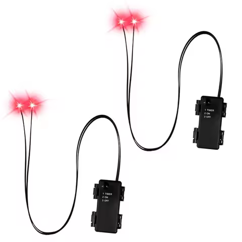 ABKO-2 Pieces Light Up Skeletoneyes Halloween Led Glowing Eyes, Horror Diy Eyes For Masks, Pumpkins,