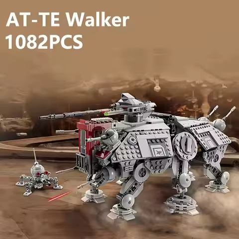 New Wars Spacecraft MOC Coruscant Dropship 75337 Alternative Build To 75337-1 DIY Assemble Building 