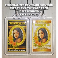 Debut Gold Black Theme Personalized Keychain Souvenir Giveaways 18th birthday party