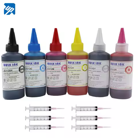 6 x 100ML Refill Ink kit for Epson XP-15000 XP15000 XP15010 XP15080 EP-50VA printer ink cartridge an