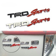 GTIOATO TRD Sports Metal Emblem Sticker For Toyota Vios Innova Fortuner Hiace Wigo Rush Avanza Corol