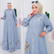 BHR collection Gamis Dress Adreena V5 Azzura Material