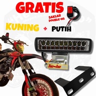 LED SUPERMOTO CRF KLX KTM VIAR LAMPU PAPAN CRF KLX LAMPU LED DEPAN CRF LAMPU PAR LED LAMPU SOROT MOT