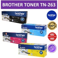 Brother Toner TN-263 TN 263 TN263 Black Cyan Magenta Yellow 6 months Sg Warranty