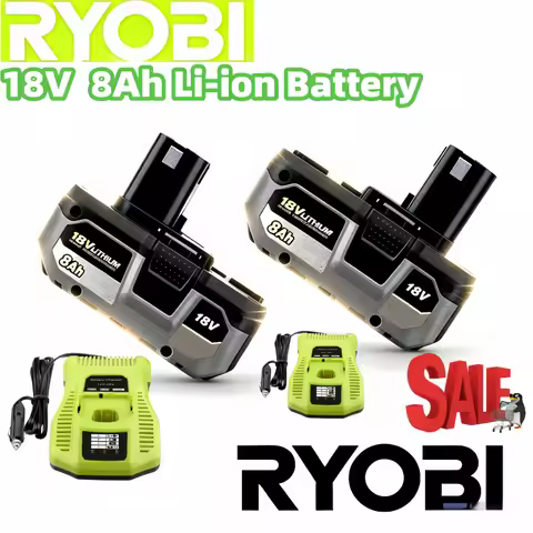 RYOBI 18V Li-ion Battery, P104 P107 RB18L50 RB18L20 P108 High Capacity Rechargeable Battery,Multifun