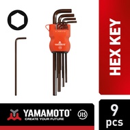 YAMAMOTO JIS Long Hex Key Set / Hex Key Set Long / 9 pcs