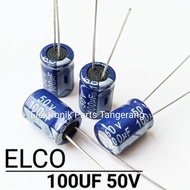 (10 PCS) CAPACITOR ELCO 100 UF 50V KAPASITOR ELCO 100UF 50V KAPASITOR ELCO 50V 100UF ELCO 100UF 50V 