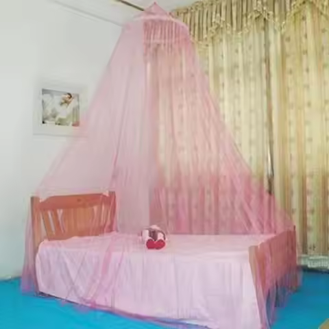 Mosquito Net Bed Canopy for Girls,King Canopy Bed Curtains from Ceiling,Dome Mosquito Netting Bed Te