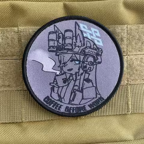 Blue Archive Kanna Tactical Patchs for Clothing Hook&Loop Morale Badge Game Peripheral Armbands on B