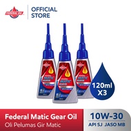 FEDERAL Oil Matic Gear Oil 10W-30 120ml - Matic Gear Lubricant Oil (3 Bottles)
