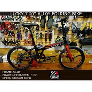 20" Lucky 7 Trent 9.1 Alloy Folding Bike Bicycle lipat 8 speed