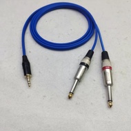 kabel Audio hp ke mixer jack 3,5mm stereo to 2 akai 6,5mm male 50-5 M
