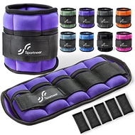Sportneer Adjustable Ankle Wrist Weights for Men Women Kids, Adjustable Leg & Cuff Weight Straps for