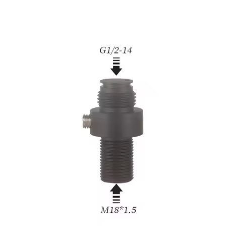 PCP High-Voltage Fitting Input Thread M18x1.5 Outlet G1/2-14 Paintball Sodastream Accesorios Airsoft