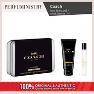 🇸🇬 [perfuministry] COACH MAN EDP 7.5ML+ 30ML S/GEL + (TIN BOX) FOR MEN SPRAY MINIATURE (PERFUME / FR