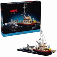 1497PCS New Product Compatible Lego 21350 Great White Shark Fishing Boat Boy Assembled Building Bloc
