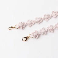 清炫才怡  口罩頸鍊 典雅蕾絲系列  06. Beige pink