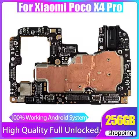 Original Unlocked Logic Board For XiaoMi Poco X4 Pro 5G Motherboard 128GB 256GB Full Chips Mainboard