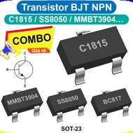 (100C) Transistor BJT NPN C1815 / SS8050 / MMBT3904 / ... pin SOT-23