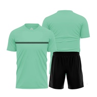 ENX SPORT ( COD )SET Olahraga Bahan Dry Fit Milano Warna MaronHitamPutihTurqisMerah SETOBL-PL006