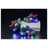 Imported boys' led sneakers 21-30 / spt214 kids sneakers boy sneakers