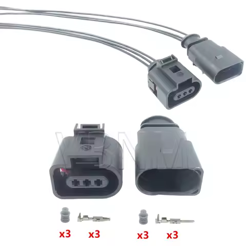 3 Pin 1J0973803 1J0973703 3D0973703 1717888-1 1813271-1 Auto Temp Sensor Plug Deflation Valve Plug W