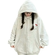 Jacket felt for men and women, 2-layer seamless hat, freesize 45-62kg - Cat face with red bow