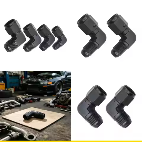 SZCH Precisions 4AN 6AN 8AN 10AN Connector 90 Degree For Fuel Line Modification