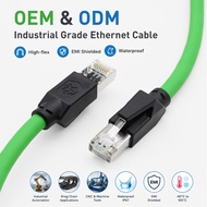 BYXGD OEM Wholesale Industrial Grade PROFINET Gigabit RJ45 M12 8 Pin Cable for AGV AMR Robot Drag Ch
