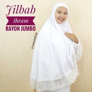 PUTIH Plain White Ihram Hijab Rayon Jumbo Hajj And Umrah Equipment Plain White Ihram Hijab Plain White Rayon Jumbo Hajj And Umrah Equipment