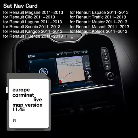 Carminat Live 11.45 Europe Map SD Carminal Integrato Navigation SD Card for Renault Fluence New Upda