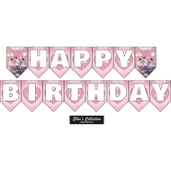 Banner bunting flag garland happy birthday Enhypen kpop birthday set
