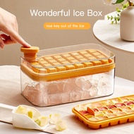 【Ready to ship】Double Layer Ice Cube Maker Silicone Square Ice Mold Quick Freezer Tray Mold Mould Ice Box Tray With ice scraper Tools