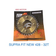 REAR PULL GEAR GEAR SUPRA FIT NEW KARISMA SUPRA X 125 428 - 32T 32 T GOLD