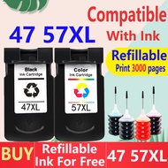 Compatible Canon 47XL 57XL Ink Cartridge PG-47 CL-57 for E400 E410 E460 E470 E477 E480 E3170 E3370 E4270